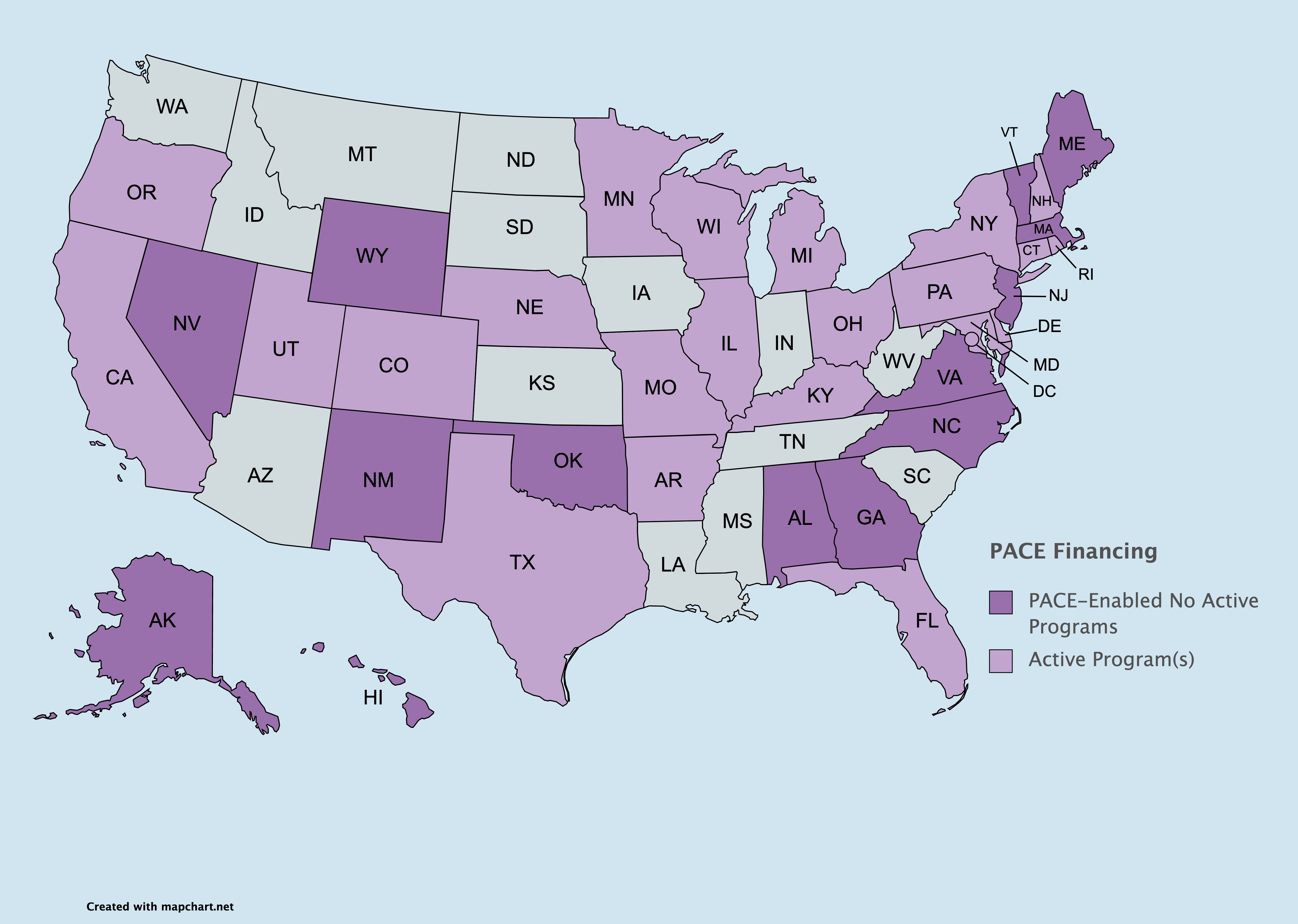 C-PACE availability in the United States