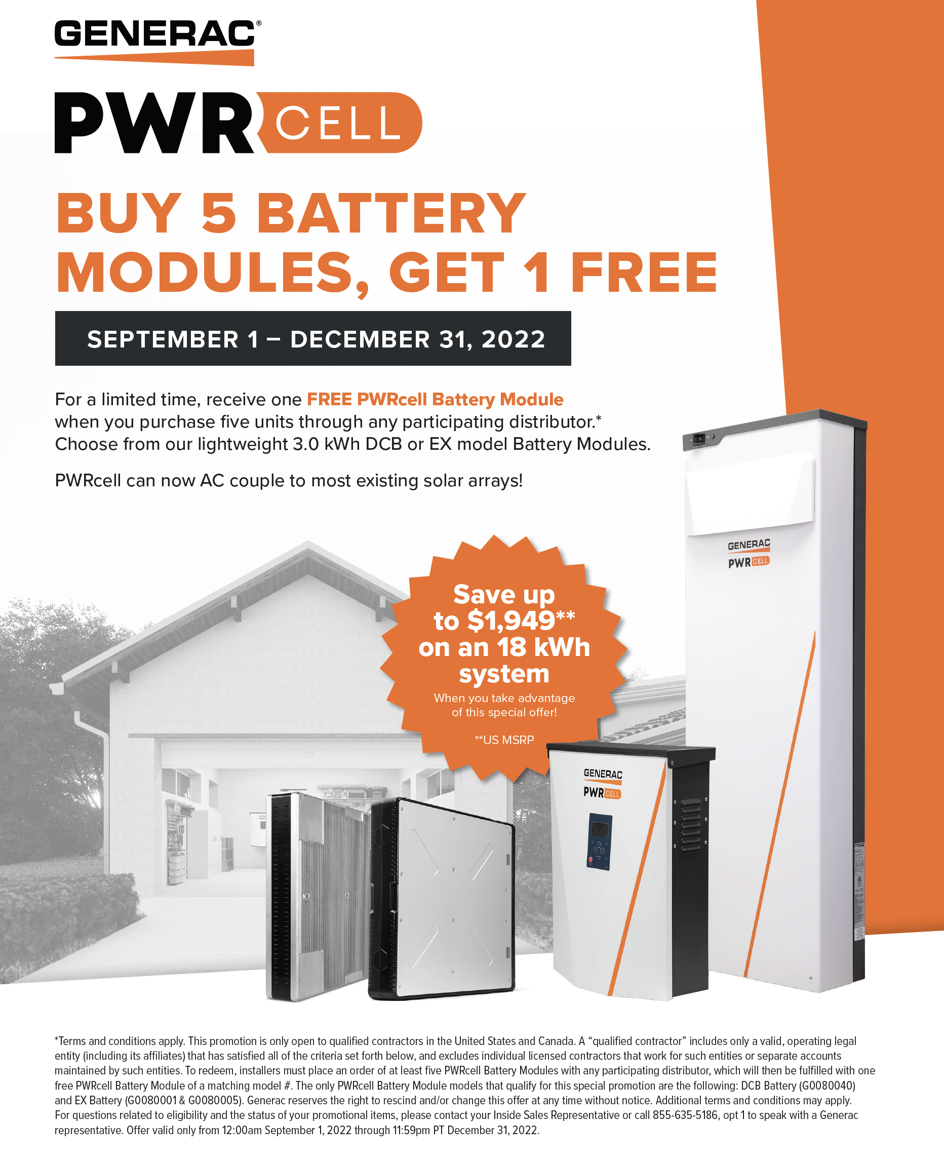 Generac Battery Module Promo flyer