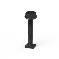 Unirac SolarMount Bonding T-Bolt & Nut 1/4"x2.5" SS Dark, 330052D