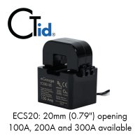 eGauge Systems Revenue Grade Split-Core CT w/CTID - 20mm 100A, ECS20-R 20MM 100A