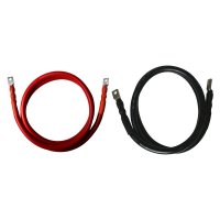 Pytes 2m 4/0awg Black Negative Power Cable - M10 Terminal, 161412100462