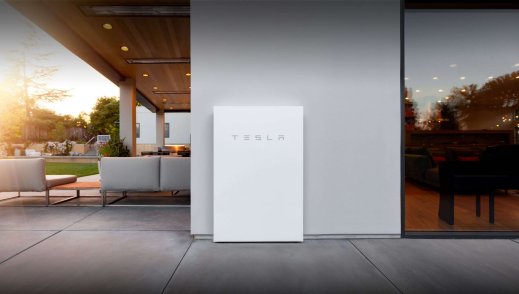 Tesla power wall installed on a home