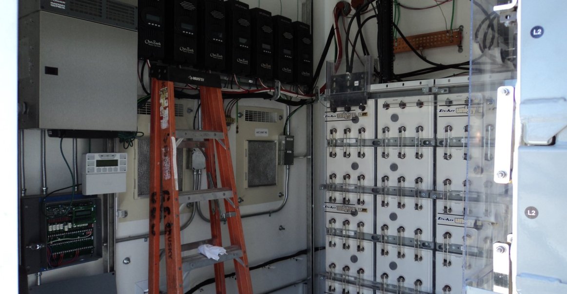 Lead Acid battery bank for this cell tower. Lead Acid battery bank for this cell tower.