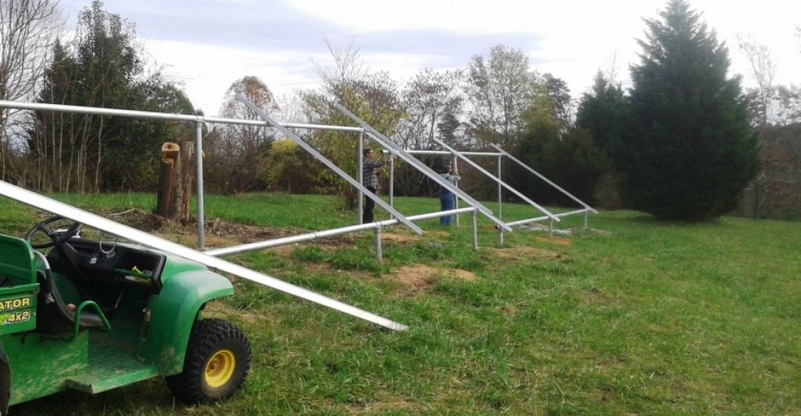 Frame Construction Residential Solar in Virginia