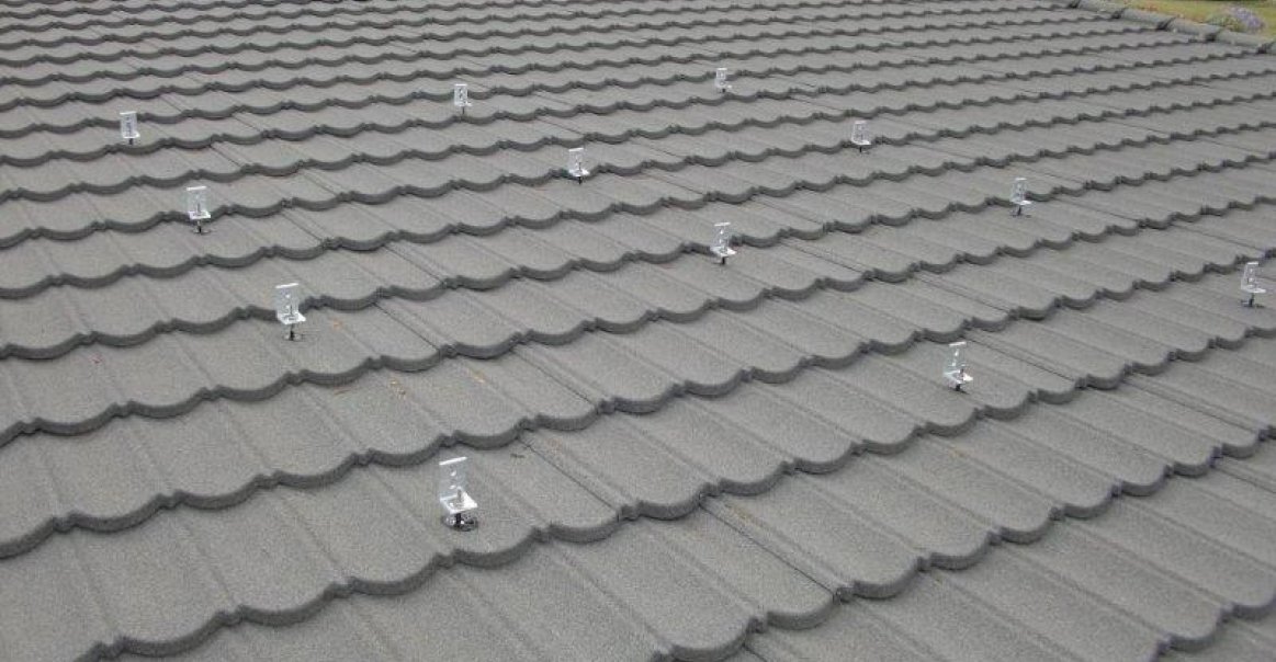 5.8kW Enphase System on Decra-Tile Roof in Pacific Beach Mounting the L-feet