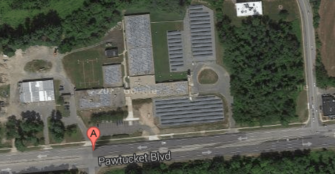 Aerial View of the solar install Aerial View of the solar install