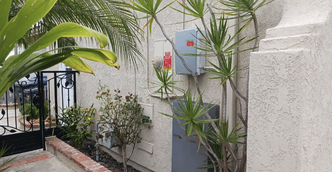 Enphase battery and backup system for residential solar installation. 
