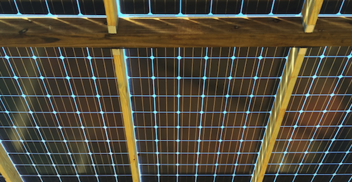 Solar Pergola Sun protection and energy production