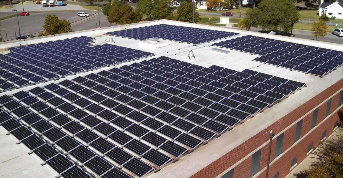 VA Commercial solar installation project in Wichita, KS. VA Commercial solar installation project in Wichita, KS.