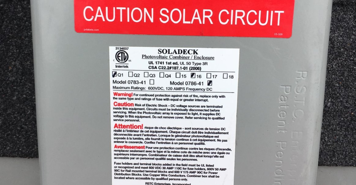 Residential Solar Project Combiner Box Residential Solar Project Combiner Box