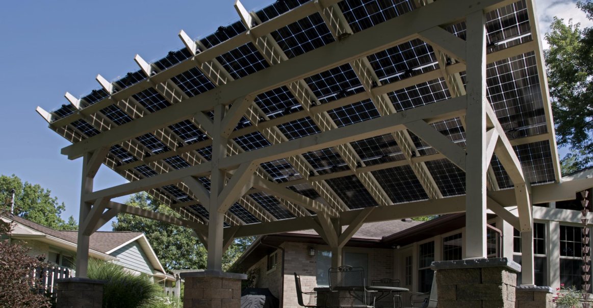 Pergola Solar Canopy Project Supplied by Greentech Renewables Pergola Solar Canopy Project Supplied by Greentech Renewables