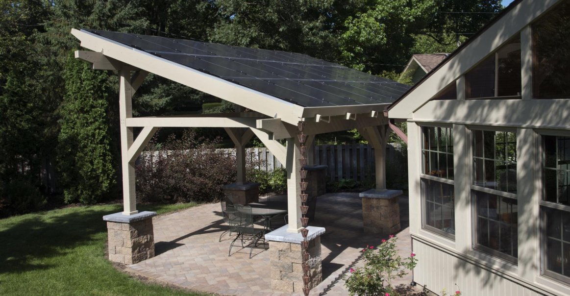 Pergola Solar Installation Supplied by Greentech Renewables Pergola Solar Installation Supplied by Greentech Renewables