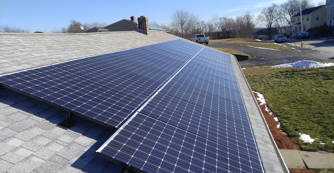 Panasonic Solar Panels on Residential Roof Panasonic Solar Panels on Residential Roof