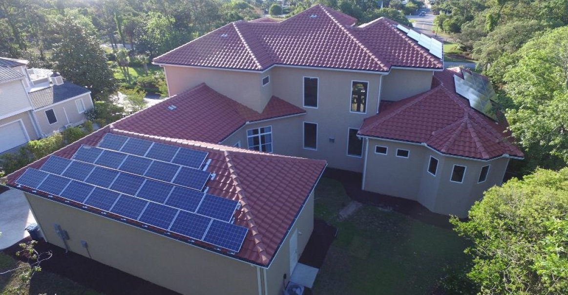 Monarch Solar Installation on Residential Building Monarch Solar Installation on Residential Building