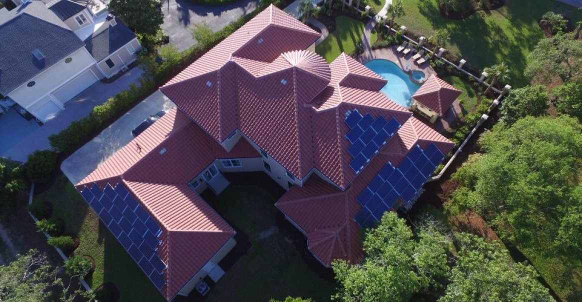 Drone Image of Monarch Solar Installation Drone Image of Monarch Solar Installation