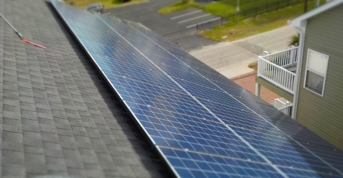 Greentech Renewables Myrtle Beach Solar Installation Bird's Eye Image Greentech Renewables Myrtle Beach Solar Installation Bird's Eye Image