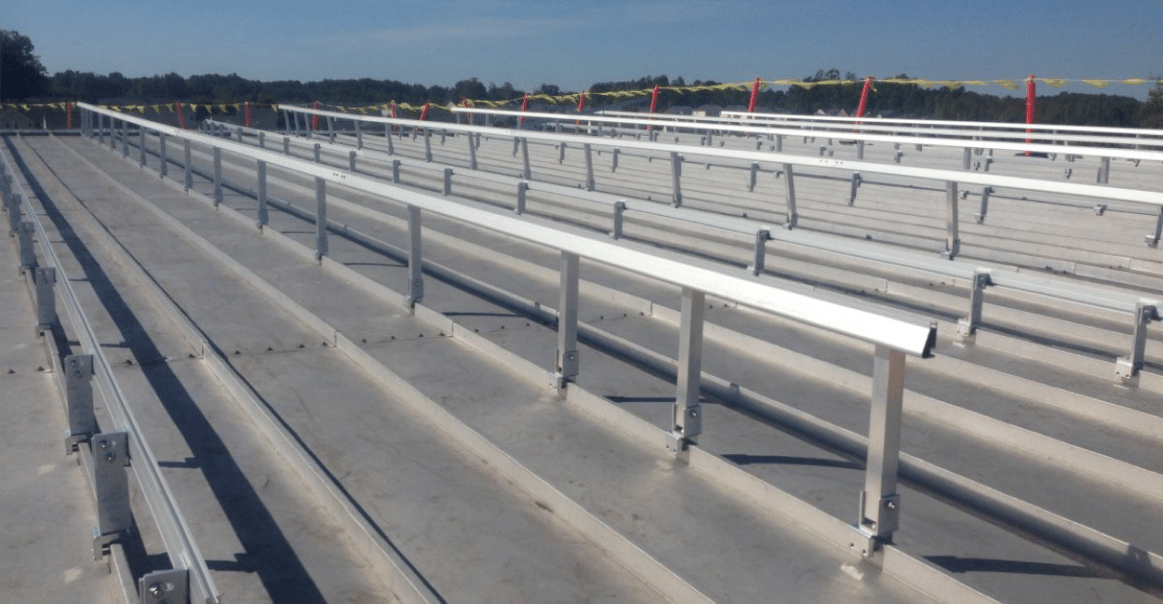 Solar Racking on Commercial Property Solar Racking on Commercial Property