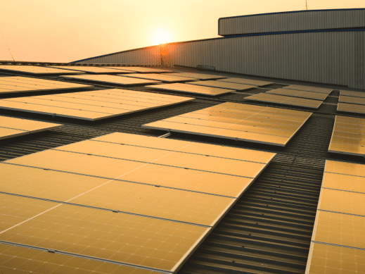 Greentech Renewables Solar Panels Mounted on Roof
