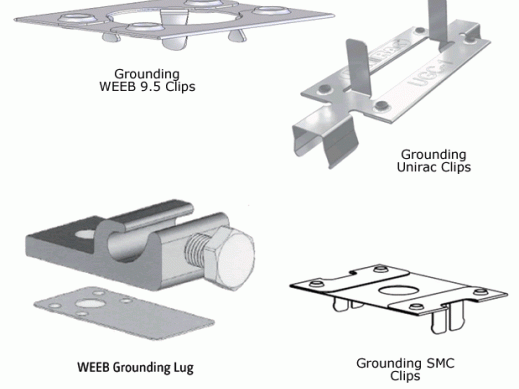 Mounting Grounding Lugs and Grounding Clips