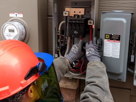 Supply side tap solar installation